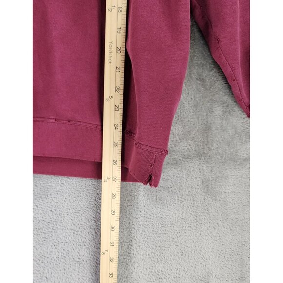 Texas A&M Aggies Sweatshirt Womens Large Maroon Embroidered Distressed Vintage - Picture 5 of 9